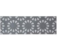 Zala Living Cook & Clean - Tapis de Sol antidérapant - Tissu Plat - Tapis de Cuisine - Lavable - Bloom - pour couloir, Cuisine, salon - Gris - 50 x 150 cm
