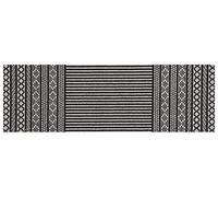 Zala Living Cook & Clean - Tapis de Sol antidérapant - Tissu Plat - Tapis de Cuisine - Lavable - pour couloir, Cuisine, salon - Noir - 60 x 180 cm