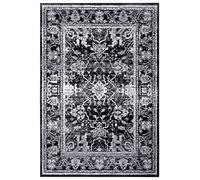 Zala Living Glorious Orient Tapis Oriental tissé Dense Vintage à Poils Courts pour Salle à Manger, Salon, Chambre à Coucher - Noir, 160 x 230 cm