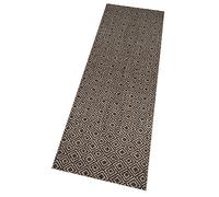 Zala Living Tapis de Cuisine Lavable Vila (60 x 180 cm, 100 % Polyamide, antidérapant, Compatible avec Chauffage au Sol), Marron et Noir