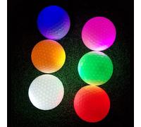 zalati Boules de Golf Lumineuses 6 LED, 5-8 Minutes/éclairage, 48 Heures d'autonomie - Multicolore
