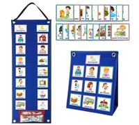 zalati Calendrier mural pour enfants avec 70 cartes, jouet éducatif amusant