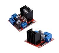 zalati Carte contrôleur d'entraînement de moteur L298N Module de pilote de moteur pas à pas CC à double pont en H compatible avec Arduino