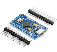 zalati Carte de développement Atmega32U4 5 V/16 MHz Bootloadered IDE Module avec en-tête à broches compatible avec Arduino - Pro Micro USB