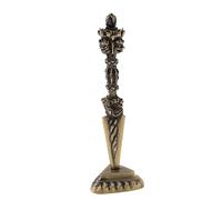 zalati Dorje Vajra Phurba avec base bouddhisme tibétain en alliage artisanat Népal pour décoration de la maison