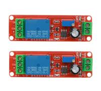 zalati Lot de 2 modules de commutation de retardateur 2 V CC réglables de 0 à 10 secondes, minuterie de retard monostable compatible avec Arduino et Raspberry Pi