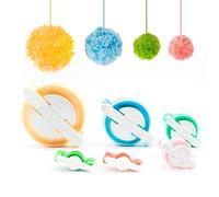 zalati Lot de 6 outils de fabrication de pompons pour tricot et loisirs créatifs