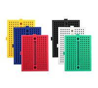zalati Mini Planches à Pain 6 pièces 170 Points d'attache Petit kit de Prototype sans Soudure Compatible avec Le Projet Arduino Raspberry rasp Pi Proto