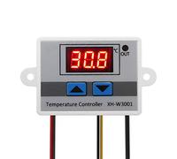 zalati Module de contrôleur de température numérique LED XH-W3001, Interrupteur de Thermostat électronique avec sonde étanche, Chauffage et Refroidissement programmables, 110-220 V 1500 W
