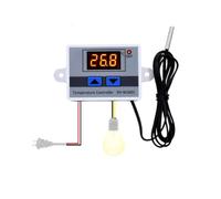 zalati Module de contrôleur de température numérique LED XH-W3001, Interrupteur de Thermostat électronique avec sonde étanche, Chauffage et Refroidissement programmables, 12 V 120 W