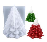 zalati Moules 3D en silicone style sapin de Noël pour résine, loisirs créatifs, fabrication de cadeaux, pendentifs, broches, porte-clés, bougies, savon