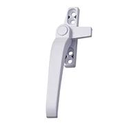 zalati Poignée de fenêtre universelle de remplacement droite/gauche en alliage d'aluminium avec serrures pour double vitrage, fenêtre de commutation, porte de sécurité - barre gauche blanche