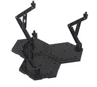 Zalati Support universel pour figurines modèles - Support d'affichage pour figurines modèles 1:144 Gundam Noir - 21x21x18,5cm