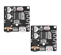 zalati VHM-314 Lot de 2 récepteurs audio Bluetooth 5.0 MP3 sans perte Module de musique stéréo sans fil Micro USB