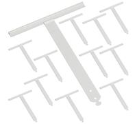 Zalava 12 Pcs Attache Tablier Volet Roulant en Inox Laqué Pour Lame 14mm