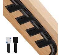 Zalava Câble Management sous Bureau, 90 * 30mm Réglable Cache-Fil Auto-agrippant, 50 Pcs Réutilisable Organisateur pour Gestion de Câble PC,TV,DVD etc.