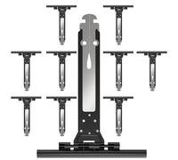 Zalava Lot de 10 Attache Souple à Clipper pour Volet Roulant en Acier et Nylon,155mm Ressort de Suspension Universel pour Fixation Tablier Volet Roulant Électrique/Manuel/Solaire,Compatible avec Somfy