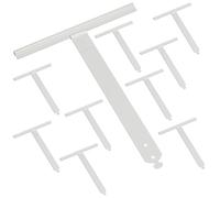 Zalava Lot de 10 Attache Tablier Souple Volet Roulant en Acier Laqué pour Lame 14mm,L208 Attache Tablier Quart de Tour Compatible avec Tube Octo,Deprat,ZF,Hexa,Ressort de Suspension à Clipper/Visser