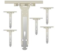 Zalava Lot de 6 Attache Souple à Clipper pour Volet Roulant en Acier et Nylon,155mm Ressort de Suspension Universel pour Fixation Tablier Volet Roulant Électrique/Manuel/Solaire,Compatible avec Somfy