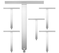 Zalava Lot de 6 Attache Tablier Quart de Tour en Tout Métal Pour Lame 14mm,L203mm Attache Tablier Souple Volet Roulant Compatible avec Tube Octo,Deprat,ZF,Hexa,Ressort de Suspension à Clipper/Visser