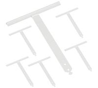 Zalava Lot de 6 Attache Tablier Souple Volet Roulant en Acier Laqué pour Lame 14mm,L208 Attache Tablier Quart de Tour Compatible avec Tube Octo,Deprat,ZF,Hexa,Ressort de Suspension à Clipper/Visser