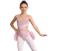 Zaldita Filles Enfants Rhinocérites Plume Ballet Danse Lyrique Danse Latine Concours Gymnastique Patination Artistique Performance De Scène