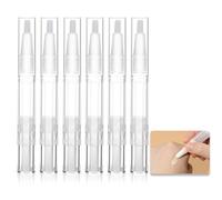 ZALHIN 10 PCS Tubes Vides 5 ML Transparent Twist Stylo Vide avec Pinceau Rechargeable Cosmétique Twist Stylo Tube Conteneurs Rechargeables Stylo Cosmétique Applicateur
