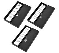 ZALHIN 3 Pieces Marque Pages Metal - Marque Page Personnalises avec Pendentif, Marque-pages avec Phrases Inspirantes, Cadeau de Remise de Diplome, Marque-page D'amitie, avec Emballage Boite Cadeau