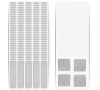 ZALHIN Kit de réparation de moustiquaire - Kit de réparation de moustiquaire de 50 pièces, Compatible avec Ventouse Premium, Taille et Application Flexibles.