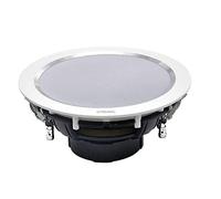 zalias Lyndahl CS195ST Haut-parleur stéréo encastrable blanc avec cadre en aluminium élégant à encastrer dans les plafonds et les cloisons sèches pour un son exceptionnel même dans un espace restreint