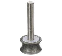 ZALINA Meule Diamant Polissage Bords arrondis et Surfaces incurvées for Verre Avion Bord Droit chanfrein 6mm Tige 1pc (Color : 8mm)