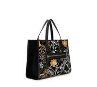 Zalina Sac fourre-tout en velours avec paillettes et motif floral, noir, taille unique