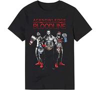 ZaLix Roman Reigns Acknowledge The Bloodline The Bloodline Men T-Shirt Graphic Mens Cotton Casual Black Tee Shirt XL