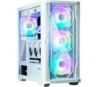 Zalman Boîtier moyen tour Z10 Duo E-ATX — panneaux vitrés, 4x120mm, USB Type-C, Blanc