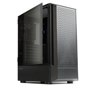 Zalman Boîtier PC ATX de base ATX, panneau en maille à haut débit d'air, 1 ventilateur PWM de 120 mm, panneau latéral en verre trempé, compatible avec radiateur AIO de 360 mm, processeur graphique 325