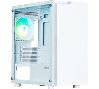 Zalman boîtier T4 Plus / miniT / 1x120mm ventilateur ARGB / USB 2.0 / USB 3.0 / verre trempé / blanc
