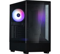 Zalman case P10 Black / miniT / 1x120mm fan ARGB / USB 3.0 / USB-C / verre trempé / noir