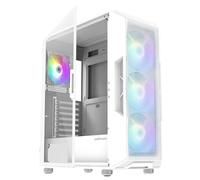 Zalman i3 Neo ATX Mid Tower Gaming PC Case - 4 x 120mm Fixed RGB Fans Preinstalled, Mesh Front Panel for High Airflow, Tempered Glass Side Panel, Support 360mm Radiator, White