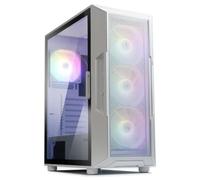 Zalman i3 Neo ATX Mid Tower Gaming PC Case - 4 x 120mm Fixed RGB Fans Preinstalled, Mesh Front Panel for High Airflow, Tempered Glass Side Panel, Support 360mm Radiator, White