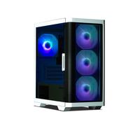 Zalman M4 WHITE - Boîtier PC Mini Tower (Noir/Blanc) microATX/Mini-ITX, 4 ventilateurs 120mm, Baies 1x3.5" 2x2.5", USB 3.2 Gen 1, Fenêtre verre trempé