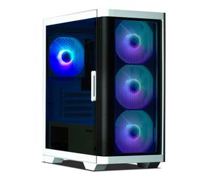 Zalman M4 WHITE unité centrale Mini Tower Noir, Blanc
