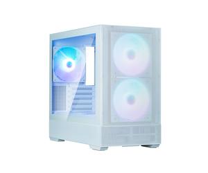 Zalman P30 Air White - Boîtier Mini Tower PC - micro ATX/Mini-ITX - 2x140mm Avant, 1x140mm Arrière - USB 3.2 Gen 1 Type-A/Type-C - Acier/Verre Trempé