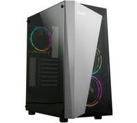 Zalman Boîtier PC S4 Plus – Moyen tour ATX, panneaux vitrés RGB, USB/Audio, sans alimentation – Noir