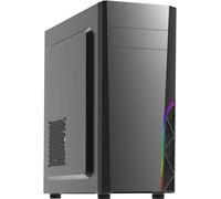 Zalman T8 PC Mid Tower Case, ATX RGB Gehäuse PC Gaming mit Lüfter, Schwarz