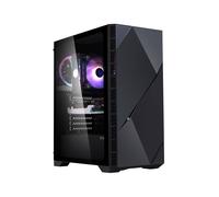 Zalman Z3 Iceberg Black : Boîtier PC Midi Tower ATX/EATX/mATX/Mini-ITX, 2x3.5", 4x2.5", USB 3.2 Gen 2 Type-C, 2x120mm Fans, Verre Trempé, Noir