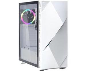 Zalman Z3 Iceberg - Mid tower - ATX étendu - panneau latéral fenêtré (verre trempé) - pas d'alimentation - blanc - USB/Audio G