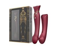 ZALO Queen Set PulseWave Vibromasseur Rouge Ø 4,2 x 21,6 cm