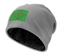 ZALXOZYL Bonnet en Maille Torsadée - Doux, Hypoallergénique, Chaud, Doublure Peluche - pour Les Randonnées en Raquettes et Les Explorations Urbaines, pour Lui et pour Elle Light Gray 12