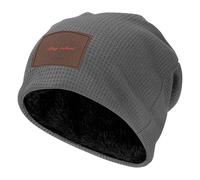 ZALXOZYL Bonnet en Maille Torsadée - Doux, Hypoallergénique, Chaud, Doublure Peluche - pour Les Randonnées en Raquettes et Les Explorations Urbaines, pour Lui et pour Elle Gray 4