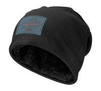 ZALXOZYL Bonnet en Maille Torsadée - Doux, Hypoallergénique, Chaud, Doublure Peluche - pour Les Randonnées en Raquettes et Les Explorations Urbaines, pour Lui et pour Elle Black 14